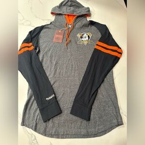 Anaheim Ducks Men’s Mitchell & Ness Lightweight Hoodie Retails For $70